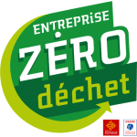 Logo du label "Entreprise Zéro Déchet". Label obtenue par Occi-Tanne, créatrice de maroquinerie écoresponsable.